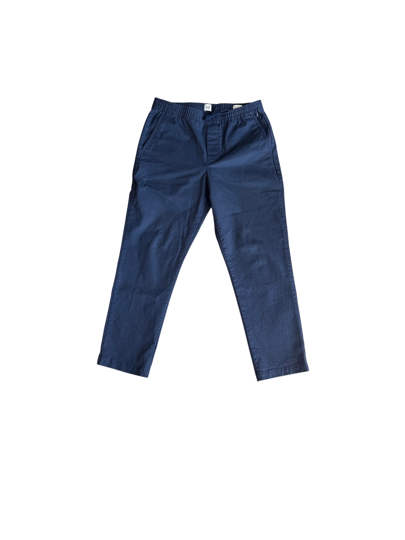 Gap Easy Essential Pant Navy Blue Medium Cotton Stretch Elasticized Waist